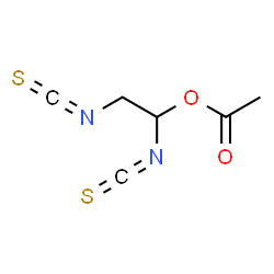 ChemSpider 2D Image | 1,2-Diisothiocyanatoethyl acetate | C6H6N2O2S2