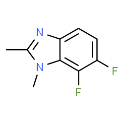 ChemSpider 2D Image | 6,7-Difluoro-1,2-dimethyl-1H-benzimidazole | C9H8F2N2