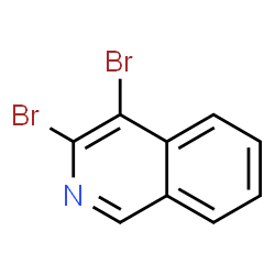 ChemSpider 2D Image | 3,4-Dibromoisoquinoline | C9H5Br2N