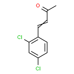 ChemSpider 2D Image | 4-(2,4-Dichlorophenyl)-3-buten-2-one | C10H8Cl2O