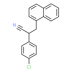 ChemSpider 2D Image | 2-(4-Chlorophenyl)-3-(1-naphthyl)propanenitrile | C19H14ClN