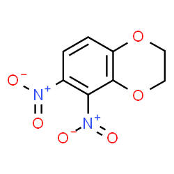 ChemSpider 2D Image | 5,6-Dinitro-2,3-dihydro-1,4-benzodioxine | C8H6N2O6