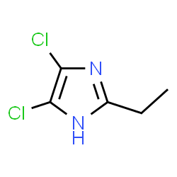 ChemSpider 2D Image | 4,5-Dichloro-2-ethyl-1H-imidazole | C5H6Cl2N2