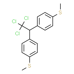 ChemSpider 2D Image | Ethane, 1,1,1-trichloro-2,2-bis[p- (methylthio)phenyl]- | C16H15Cl3S2