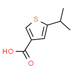 ChemSpider 2D Image | 5-Isopropyl-3-thiophenecarboxylic acid | C8H10O2S
