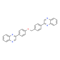 ChemSpider 2D Image | 2-(4-{[4-(2-Quinoxalinyl)benzyl]oxy}phenyl)quinoxaline | C29H20N4O