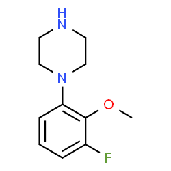 ChemSpider 2D Image | 1-(3-Fluoro-2-methoxyphenyl)piperazine | C11H15FN2O