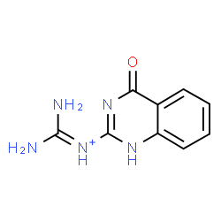 ChemSpider 2D Image | Diamino-N-(4-oxo-1,4-dihydro-2-quinazolinyl)methaniminium | C9H10N5O