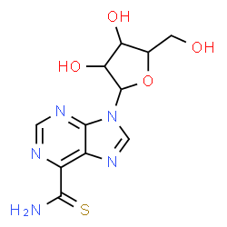 ChemSpider 2D Image | 9-Pentofuranosyl-9H-purine-6-carbothioamide | C11H13N5O4S