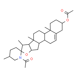 ChemSpider 2D Image | 28-Acetylspirosol-5-en-3-yl acetate | C31H47NO4