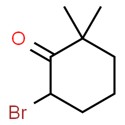 ChemSpider 2D Image | 6-Bromo-2,2-dimethylcyclohexanone | C8H13BrO