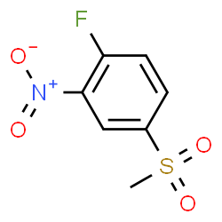 ChemSpider 2D Image | 4-Fluoro-3-nitrophenyl methyl sulfone | C7H6FNO4S