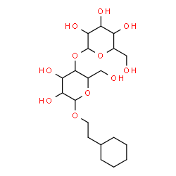 ChemSpider 2D Image | 2-Cyclohexylethyl 4-O-hexopyranosylhexopyranoside | C20H36O11