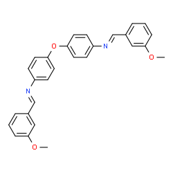 ChemSpider 2D Image | 4,4'-Oxybis{N-[(E)-(3-methoxyphenyl)methylene]aniline} | C28H24N2O3