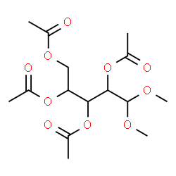 ChemSpider 2D Image | 5,5-Dimethoxy-1,2,3,4-pentanetetrayl tetraacetate | C15H24O10