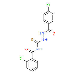 ChemSpider 2D Image | 2-Chloro-N-{[2-(4-chlorobenzoyl)hydrazino]carbonothioyl}benzamide | C15H11Cl2N3O2S