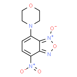 ChemSpider 2D Image | Benzofurazan, 4-(4-morpholinyl)-7-nitro-, 3-oxide | C10H10N4O5