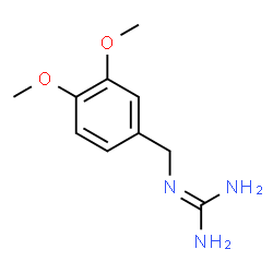 ChemSpider 2D Image | 2-(3,4-Dimethoxybenzyl)guanidine | C10H15N3O2
