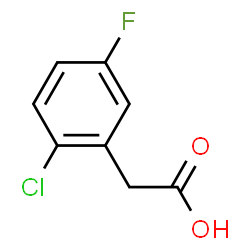 ChemSpider 2D Image | 2-Chloro-5-fluorophenylacetic acid | C8H6ClFO2
