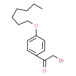 ChemSpider 2D Image | 2-Bromo-1-[4-(heptyloxy)phenyl]ethanone | C15H21BrO2
