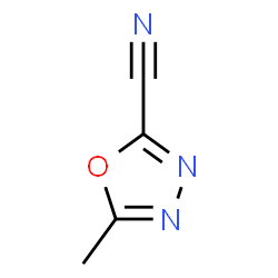 ChemSpider 2D Image | 5-Methyl-1,3,4-oxadiazole-2-carbonitrile | C4H3N3O