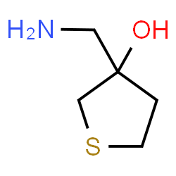 ChemSpider 2D Image | 3-(Aminomethyl)tetrahydro-3-thiopheneol | C5H11NOS