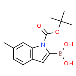 ChemSpider 2D Image | 1-Boc-6-methylindole-2-boronic acid | C14H18BNO4
