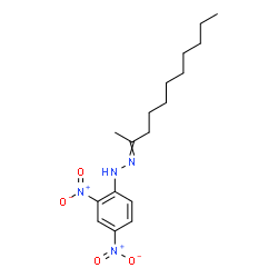 ChemSpider 2D Image | 1-(2,4-Dinitrophenyl)-2-(2-undecanylidene)hydrazine | C17H26N4O4