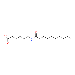 ChemSpider 2D Image | 6-(Decanoylamino)hexanoate | C16H30NO3