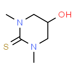 ChemSpider 2D Image | 5-Hydroxy-1,3-dimethyltetrahydro-2(1H)-pyrimidinethione | C6H12N2OS