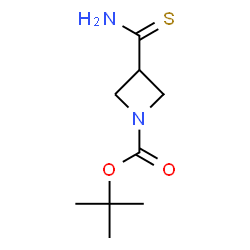 ChemSpider 2D Image | tert-butyl 3-carbamothioylazetidine-1-carboxylate | C9H16N2O2S