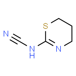 ChemSpider 2D Image | 5,6-Dihydro-4H-1,3-thiazin-2-ylcyanamide | C5H7N3S