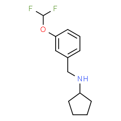 ChemSpider 2D Image | N-[3-(Difluoromethoxy)benzyl]cyclopentanamine | C13H17F2NO