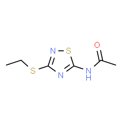 ChemSpider 2D Image | N-[3-(Ethylthio)-1,2,4-thiadiazol-5-yl]acetamide | C6H9N3OS2