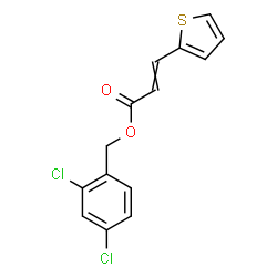 ChemSpider 2D Image | 2,4-Dichlorobenzyl 3-(2-thienyl)acrylate | C14H10Cl2O2S