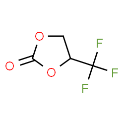 ChemSpider 2D Image | 4-(Trifluoromethyl)-1,3-dioxolan-2-one | C4H3F3O3