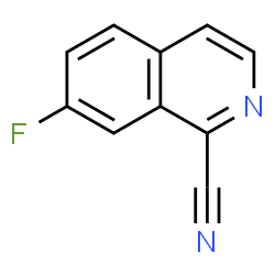 ChemSpider 2D Image | 7-Fluoro-1-isoquinolinecarbonitrile | C10H5FN2