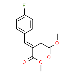 ChemSpider 2D Image | Dimethyl (2E)-2-(4-fluorobenzylidene)succinate | C13H13FO4