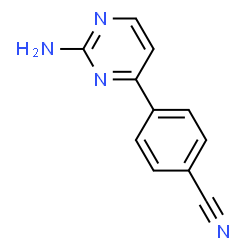 ChemSpider 2D Image | 4-(4-CYANOPHENYL)PYRIMIDIN-2-AMINE | C11H8N4