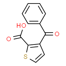 ChemSpider 2D Image | 3-Benzoyl-2-thiophenecarboxylic acid | C12H8O3S