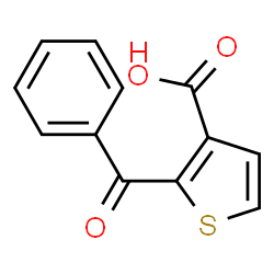 ChemSpider 2D Image | 2-Benzoyl-3-thiophenecarboxylic acid | C12H8O3S