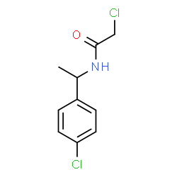 ChemSpider 2D Image | 2-Chloro-N-[1-(4-chlorophenyl)ethyl]acetamide | C10H11Cl2NO