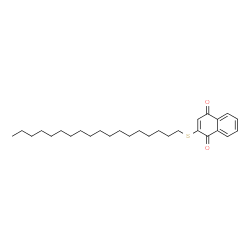 ChemSpider 2D Image | 2-(Octadecylsulfanyl)-1,4-naphthoquinone | C28H42O2S