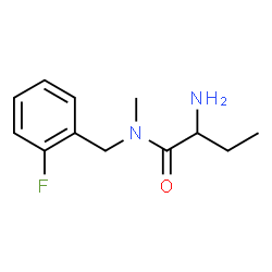 ChemSpider 2D Image | 2-Amino-N-(2-fluorobenzyl)-N-methylbutanamide | C12H17FN2O