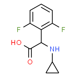ChemSpider 2D Image | (Cyclopropylamino)(2,6-difluorophenyl)acetic acid | C11H11F2NO2