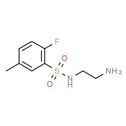 ChemSpider 2D Image | N-(2-Aminoethyl)-2-fluoro-5-methylbenzenesulfonamide | C9H13FN2O2S
