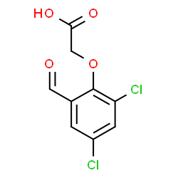 ChemSpider 2D Image | (2,4-Dichloro-6-formylphenoxy)acetic acid | C9H6Cl2O4