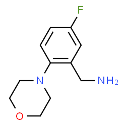 ChemSpider 2D Image | (5-Fluoro-2-morpholinophenyl)methanamine | C11H15FN2O