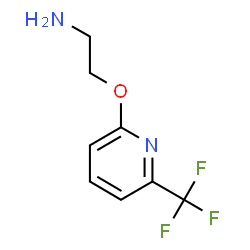 ChemSpider 2D Image | 2-{[6-(Trifluoromethyl)-2-pyridinyl]oxy}ethanamine | C8H9F3N2O