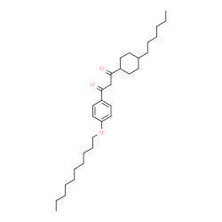 ChemSpider 2D Image | 1-[4-(Decyloxy)phenyl]-3-(4-hexylcyclohexyl)-1,3-propanedione | C31H50O3
